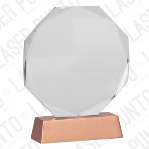 Trofeo Galvano de Madera y Cristal