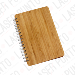 Cuaderno de Bamboo Lineal 70 Hojas Papel Kraft 14.3X20 + Grabado
