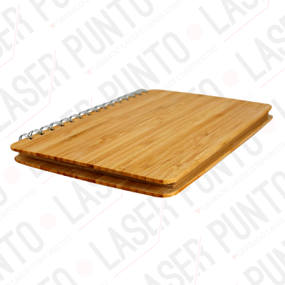 Cuaderno de Bamboo Lineal 70 Hojas Papel Kraft 14.3X20 + Grabado - Imagen 3