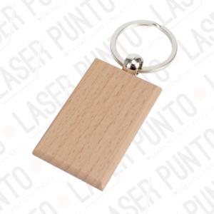 Llavero Rectangular de Madera 5.1x3.2 + Grabado