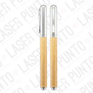 Roller Pen Bamboo y Metal + Grabado